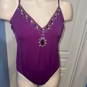 Newport News Purple One Piece Swimsuit
